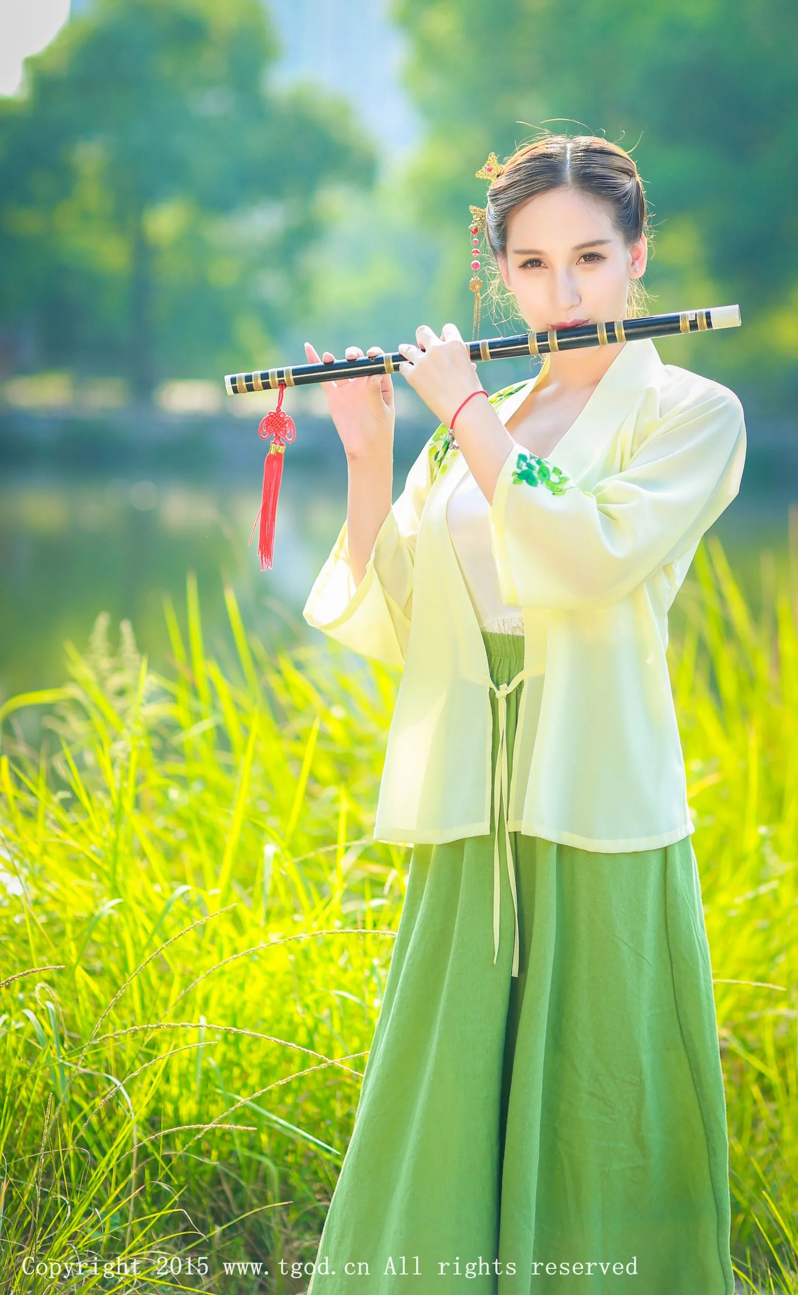 [TGOD đề cử Nữ thần] Nữ thần băng giá - Vẻ đẹp tươi tắn và cổ điển trong bộ ảnh Hanfu - 29