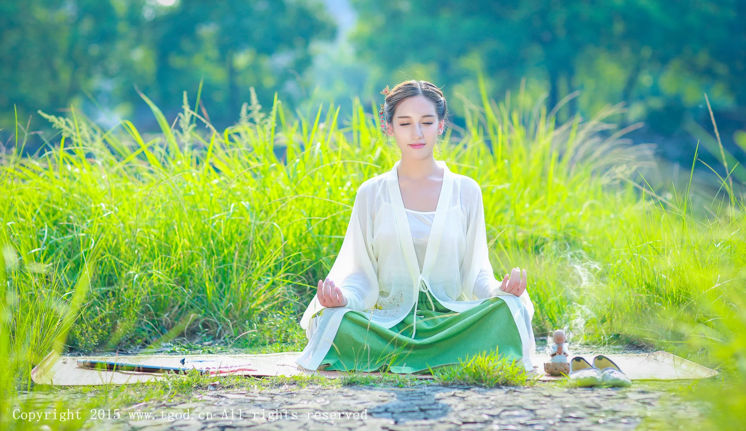 [TGOD đề cử Nữ thần] Nữ thần băng giá - Vẻ đẹp tươi tắn và cổ điển trong bộ ảnh Hanfu - 35